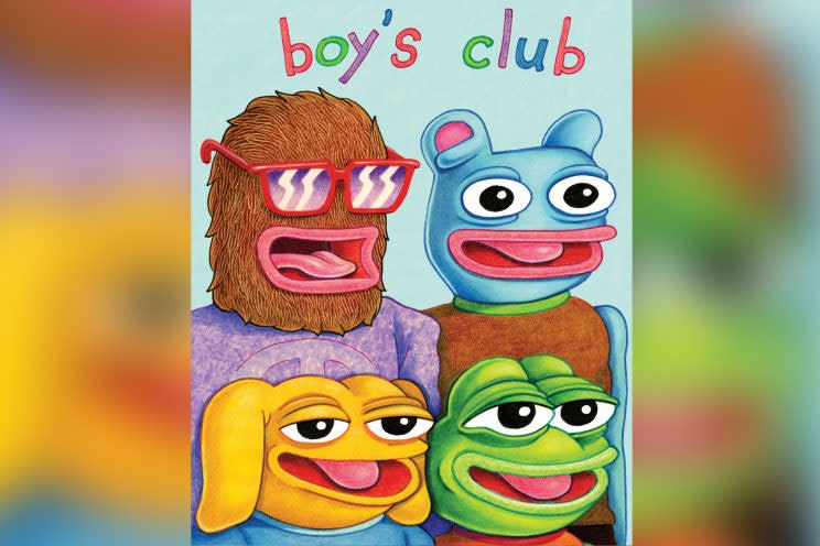 'Boys Club' cover featuring Pepe the Frog, by Matt Furie. 