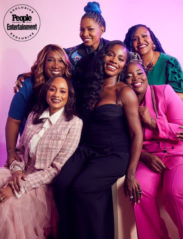 <p>Corey Nickols/Contour by Getty</p> (Clockwise from far left) Toni Judkins, Kara Saun, Tia A. Smith, Kim Kimble, Deborah Ayorinde, and Vanessa Riley of Hallmark's Loveuary