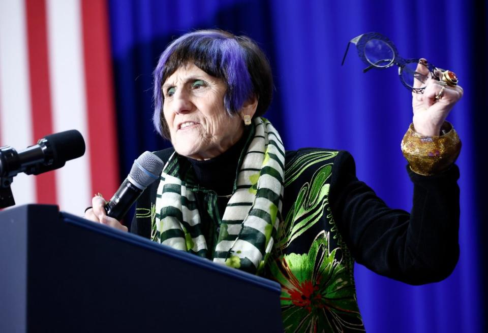 Connecticut Congresswoman Rosa DeLauro plans to make her pie-in-the-sky claim in DC on Wednesday. Getty Images for Care Can't Wait Action