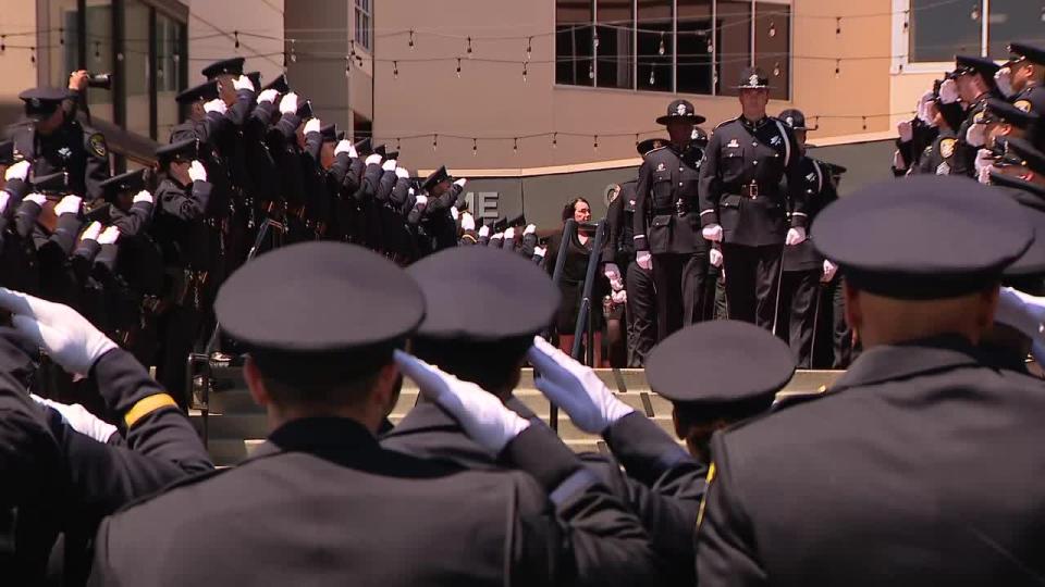 <div>Funeral held in Castro Valley for fallen OPD officer Jordan Wingate. April 26, 2024.</div>