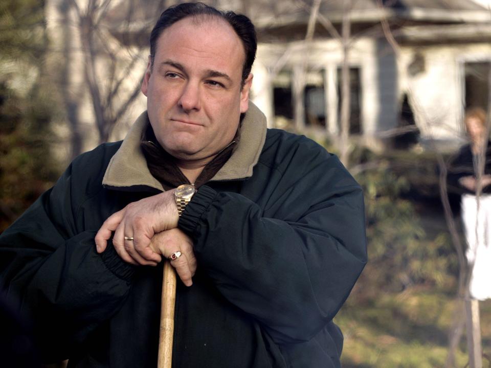 James Gandolfini as Tony Soprano.