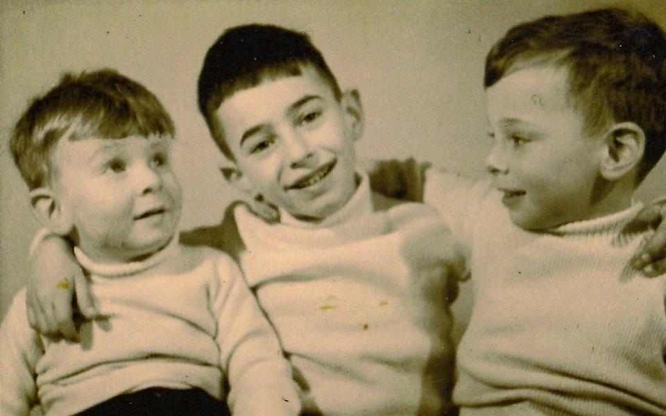 Steven Frank with his two brothers - Steven Frank