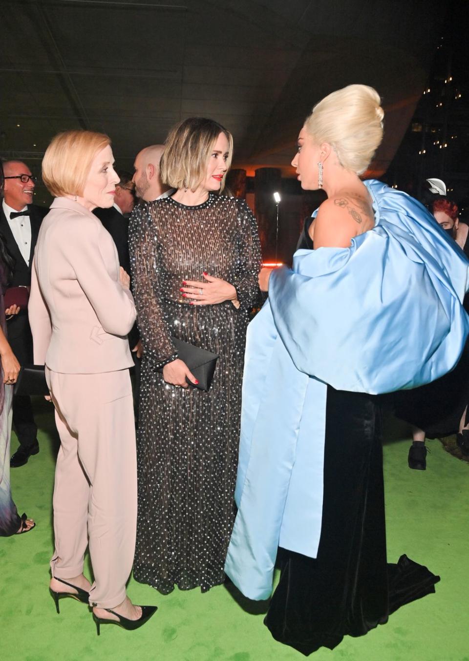 Holland Taylor, Sarah Paulson, and Lady Gaga