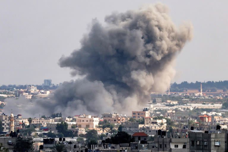 Un bombardeo israelí en Gaza