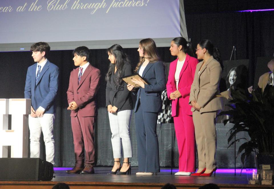 The 2024 Holland Youth of the Year nominees. From left: Ricardo Rodriguez, Miguel Mendoza, April Fuentes, Madison Moore, Dulce Salazar and Jaquelin Barajas.