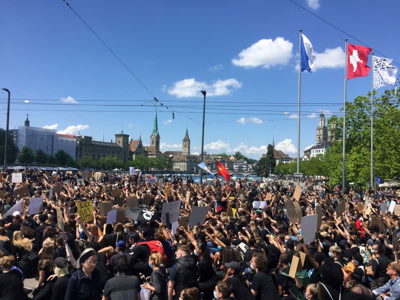 Black Lives Matter protest in Zurich