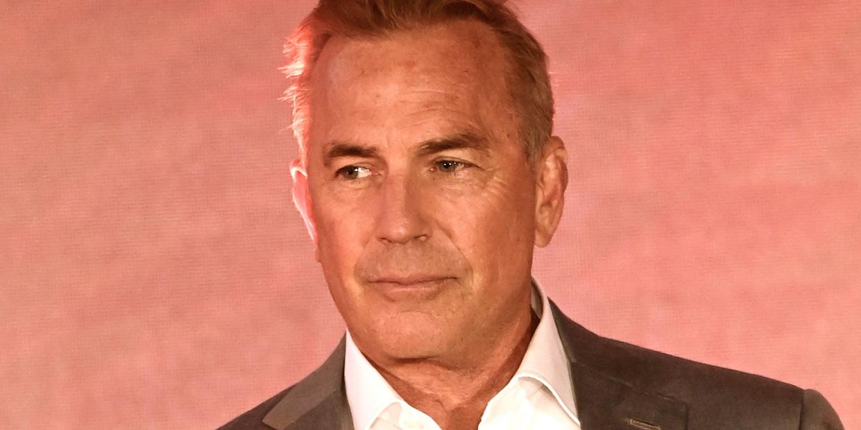 london, england june 20 kevin costner speaks onstage during the paramount uk launch at outernet london on june 20, 2022 in london, england photo by dave j hogangetty images for paramount