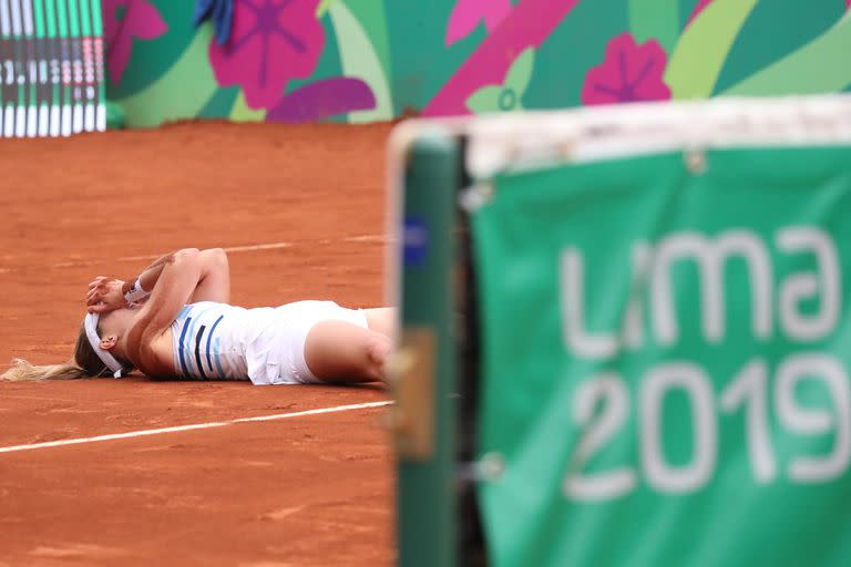 Sufrió, peleó y se desahogó: Nadia Podoroska campeona de tenis en Lima 2019