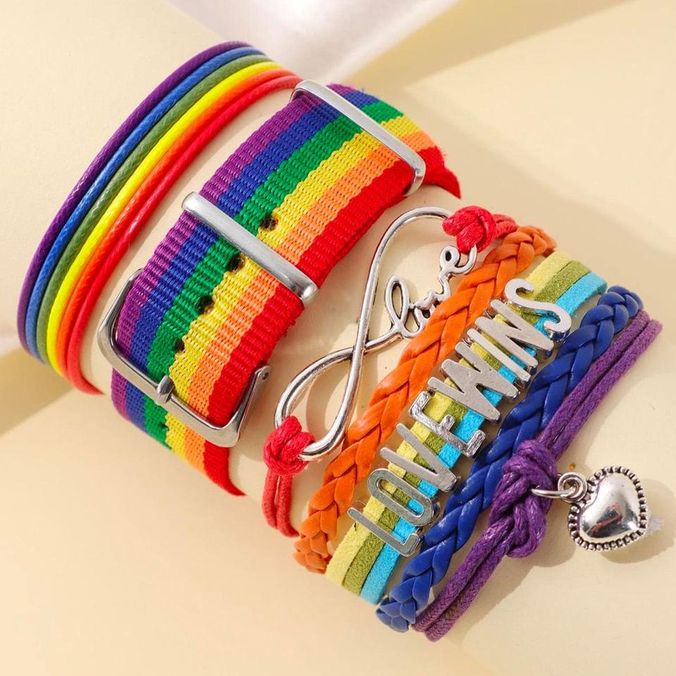 <p><a href="https://go.redirectingat.com?id=74968X1596630&url=https%3A%2F%2Fus.shein.com%2F3pcs-set-LGBT-Rainbow-Striped-Pattern-Infinity-Decor-Bracelet-p-15237430-cat-4201.html&sref=https%3A%2F%2Fwww.bestproducts.com%2Fparenting%2Fkids%2Fg43139335%2Fgifts-for-lgbtqia-kids%2F" rel="nofollow noopener" target="_blank" data-ylk="slk:Shop Now;elm:context_link;itc:0;sec:content-canvas" class="link ">Shop Now</a></p><p>3pcs/set LGBT Rainbow Striped Pattern Infinity Decor Bracelet</p><p>$2.70</p><p>shein.com</p>