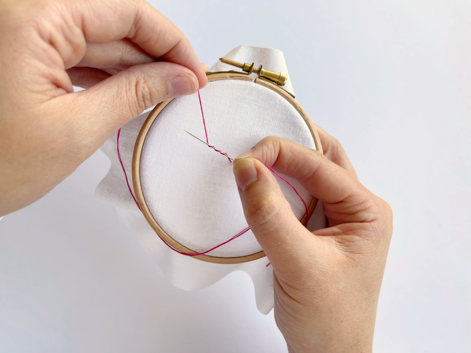 how to do embroidery stitches, french knot