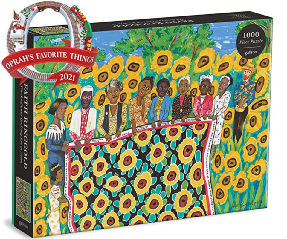 Faith Ringgold The Sunflower Quilting Bee at Arles 1,000-Piece Jigsaw Puzzle from Amazon