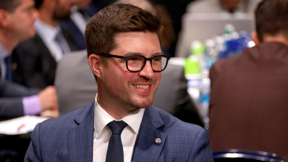 The Penguins are promoting Kyle Dubas to the role of general manager as part of a flurry of front office moves on Thursday. (Getty Images)