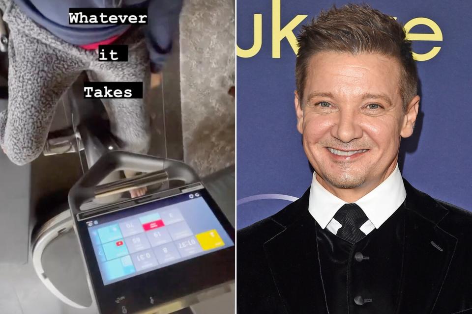 Jeremy Renner/Instagram; LOS ANGELES, CALIFORNIA - NOVEMBER 17: Jeremy Renner attends Marvel Studios' Los Angeles Premiere of 