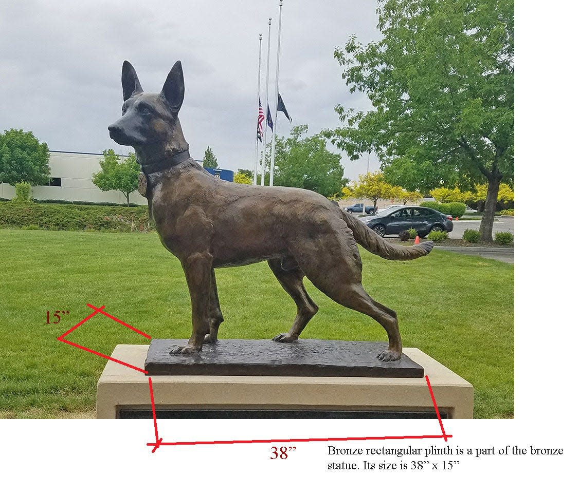 The city of Dover is collecting money for a statue to honor its K-9 officers that have died. The statue will be erected near the police station.