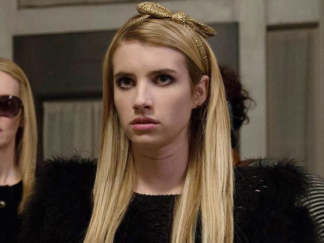 <p>Michele K. Short/FX Networks/courtesy Everett</p> Emma Roberts in 'American Horror Story: Coven'