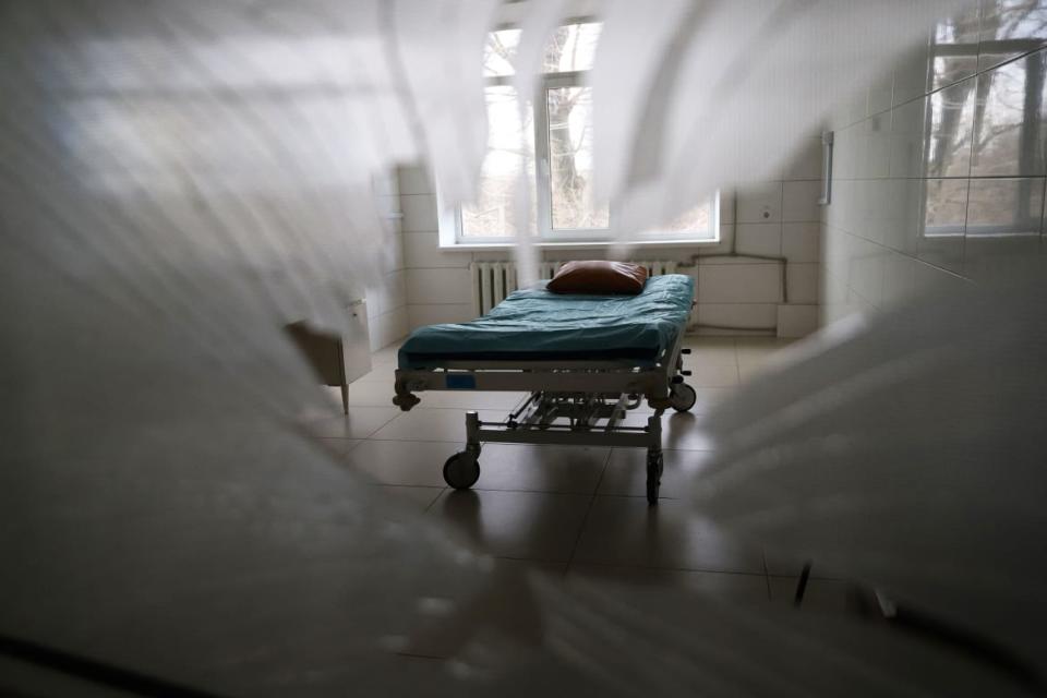 <div class="inline-image__caption"><p>A room in the destroyed maternity ward in the town of Vilnyansk, southern Zaporizhzhia, Nov. 23, 2022. </p></div> <div class="inline-image__credit">Katerina Klochko/AFP via Getty Images</div>