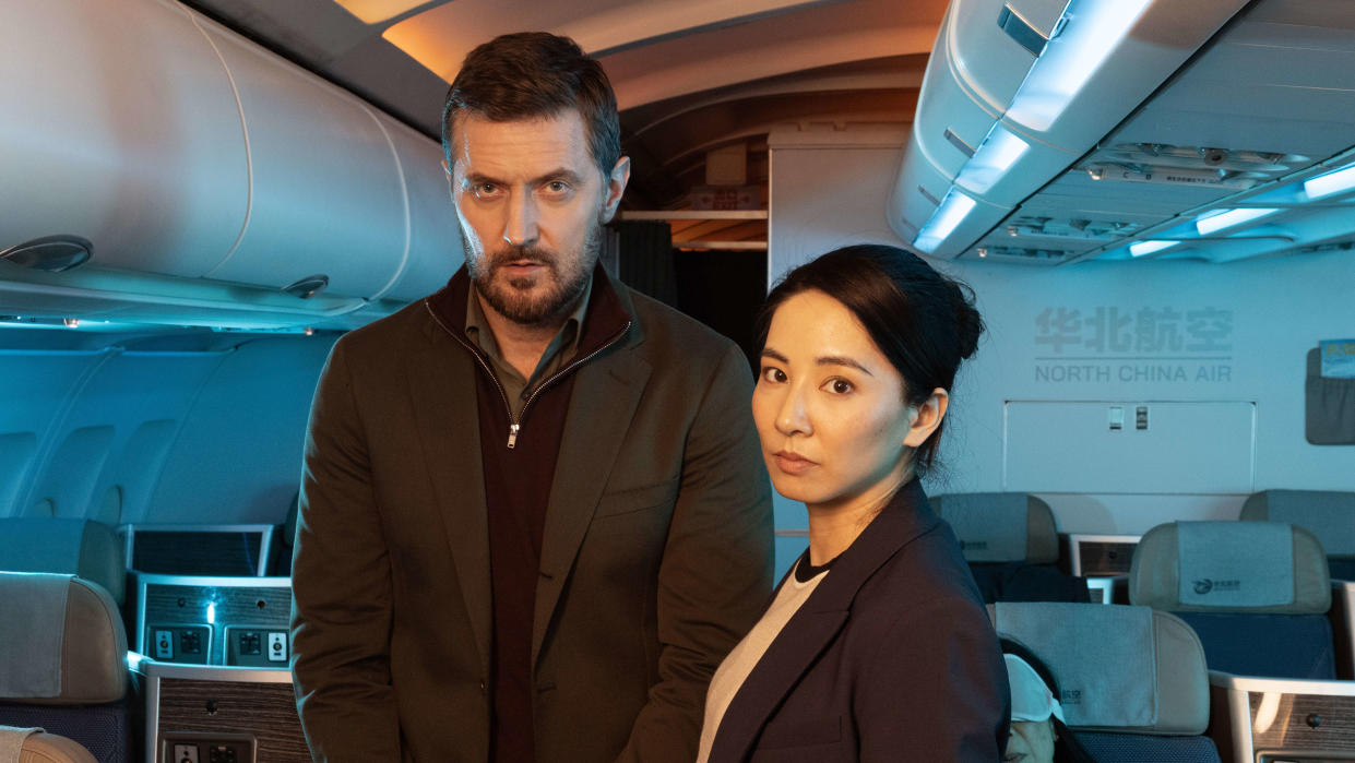 Richard Armitage and Jing Lusi play the two main characters in Red Eye. (ITV)