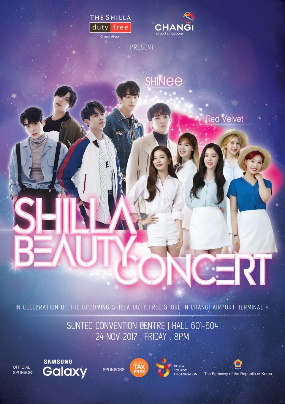 Poster for Shilla Beauty Concert (Photo: The Shilly Duty Free Singapore)