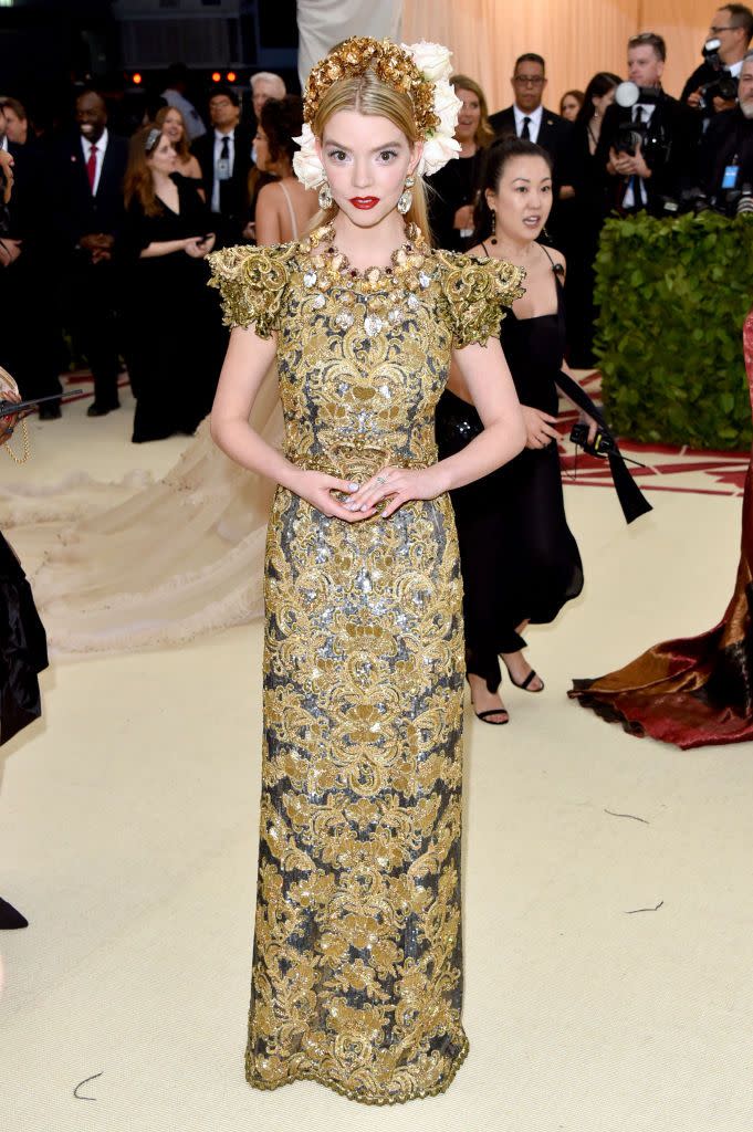 Anya Taylor-Joy at the Met Gala, May 2018