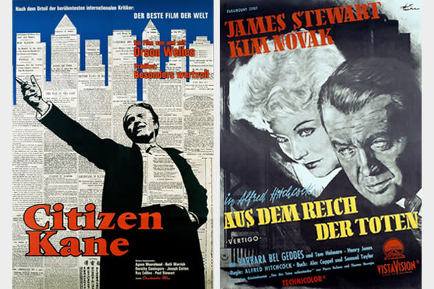 Plakate aus alten Zeiten: Citizen Kane ist nicht mehr offiziell "bester Film aller Zeiten" (Bilder: ddp images)