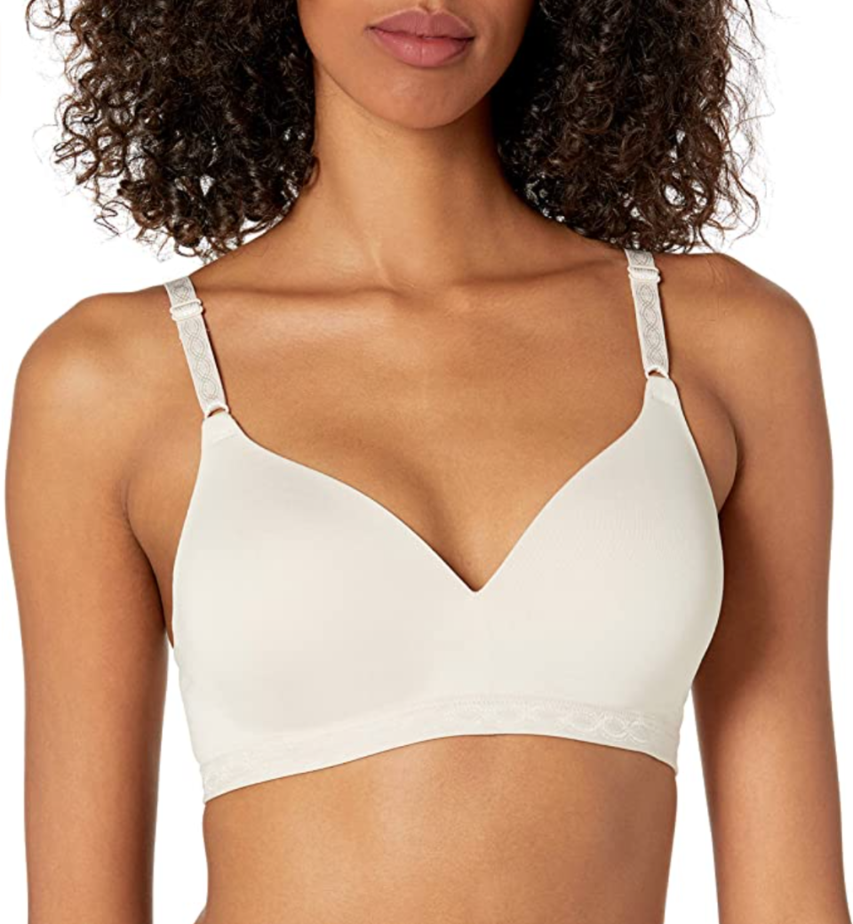 Beloved for its super soft fabric, supportive straps and large cup sizes that prevent spill-over, the Blissful Benefits Bra has received nearly 1,300 positive reviews. 