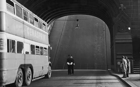 A bus once jumped a three-foot gap to cross the bridge - Credit: getty