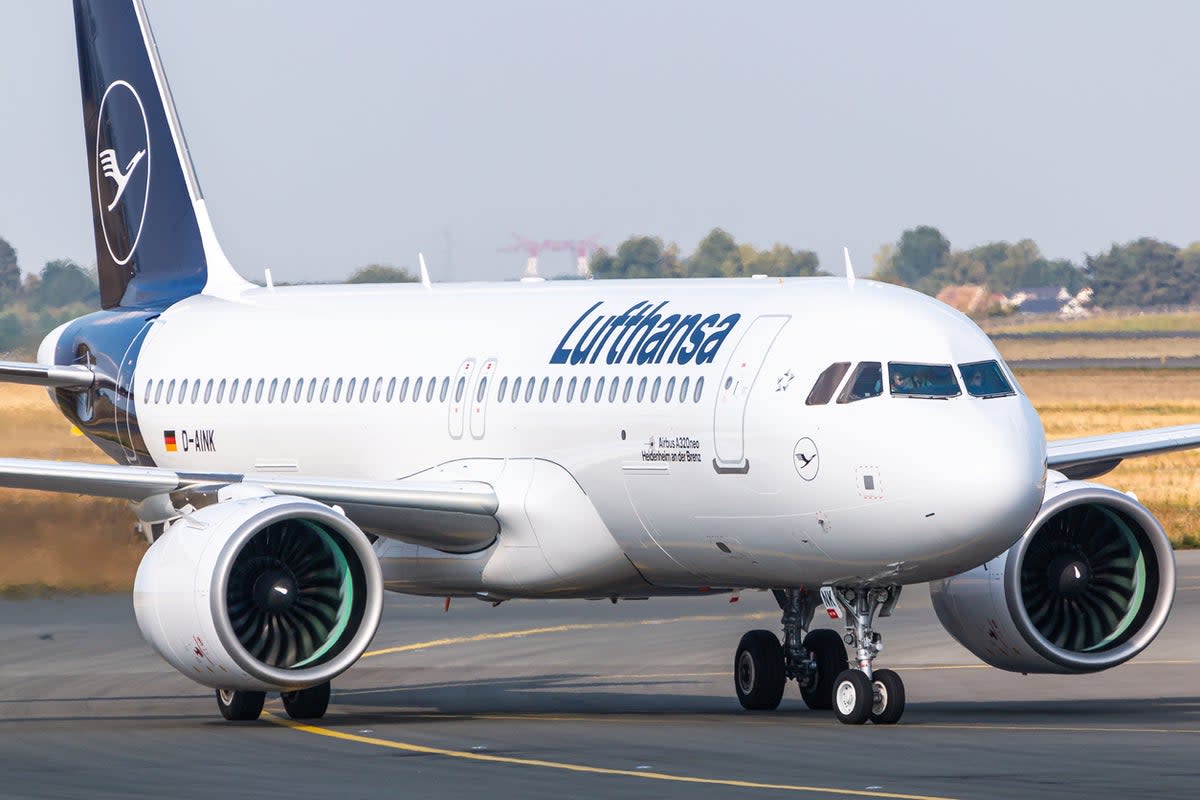 File photo: A Lufthansa plane touches down at an airport  (Getty Images)