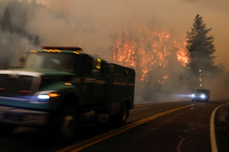 McKinney Fire burns near Yreka, California