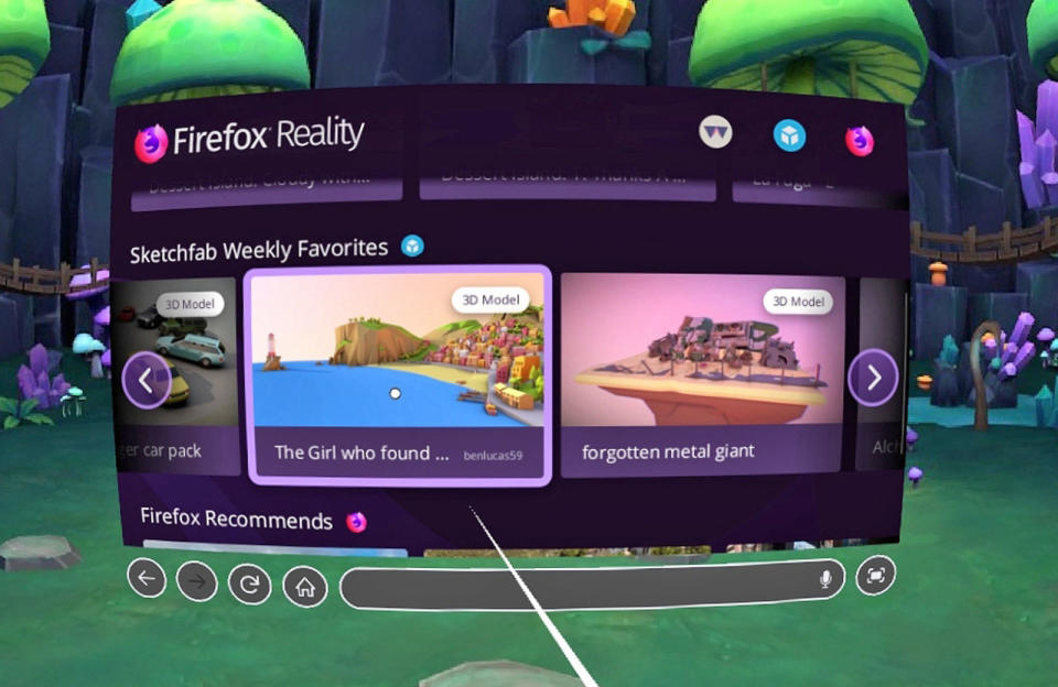 Mozilla's Firefox Reality browser has been available through a number ofplatform-specific VR portals, but it'll soon be available in a relativelyneutral form