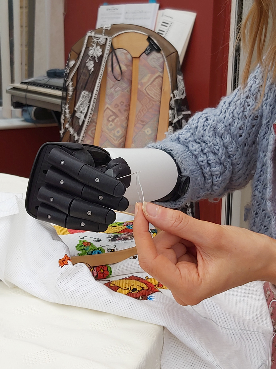 The teacher hops her new arm will help promote inclusivity in the school she teaches in. (Vikki Smith/SWNS)