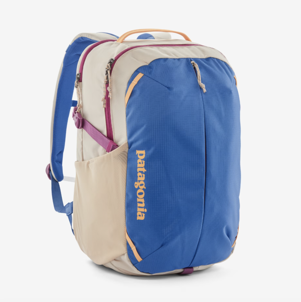 patagonia Refugio Daypack 26L in blue and beige (photo via Patagonia)