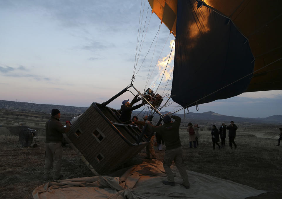 Hot air balloons over Turkey’s Cappadocia