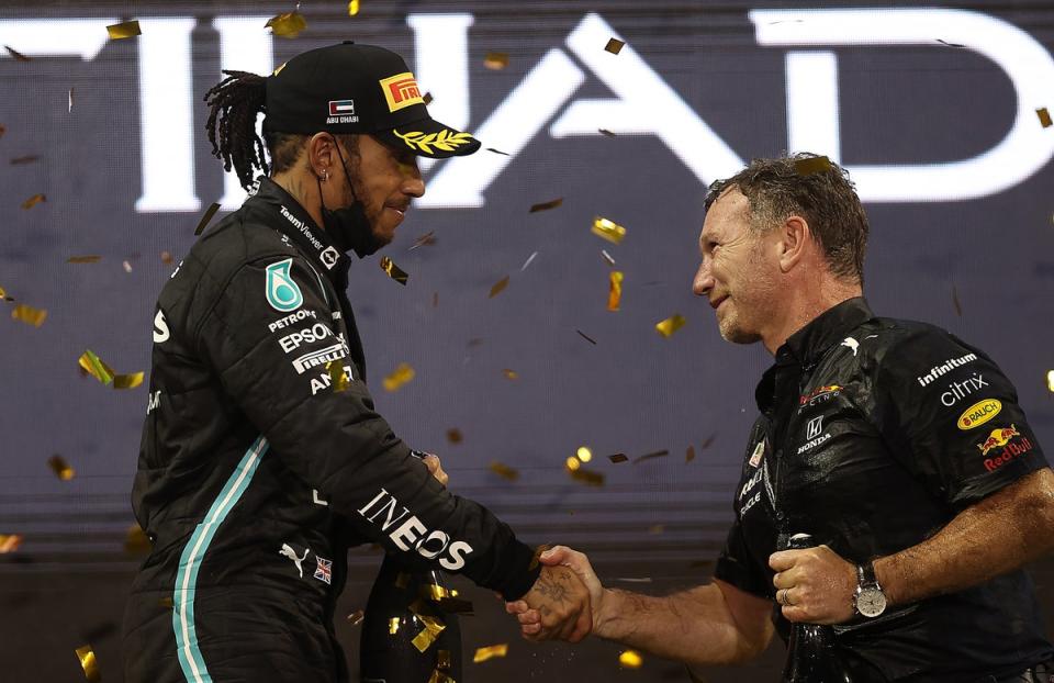 Christian Horner insists Red Bull won’t be moving to sign Lewis Hamilton for next year (Getty Images)