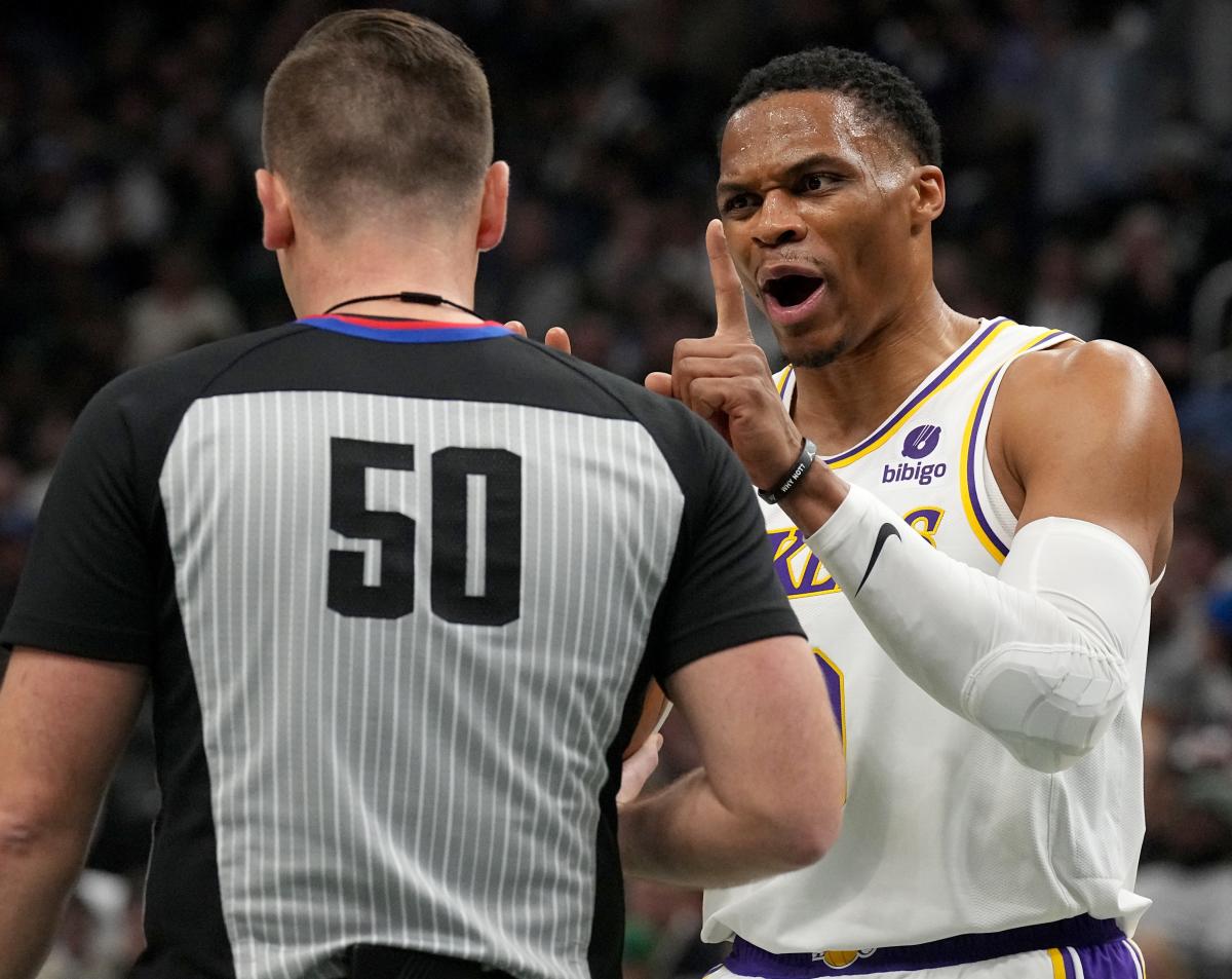 Watch- Russell Westbrook was heated at a fan before a game-winning