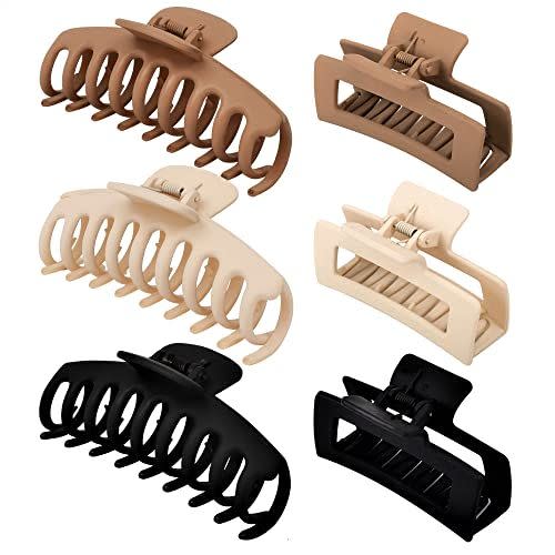 12) 79style 6pcs Big Hair Claw Clips