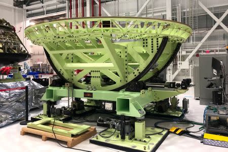 A Boeing testing equipment is seen at its CST-100 Starliner capsule production facility in Cape Canaveral, Florida, U.S., January 15, 2019. REUTERS/Eric M. Johnson/Files