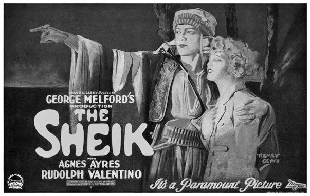 The Sheik movie poster.
