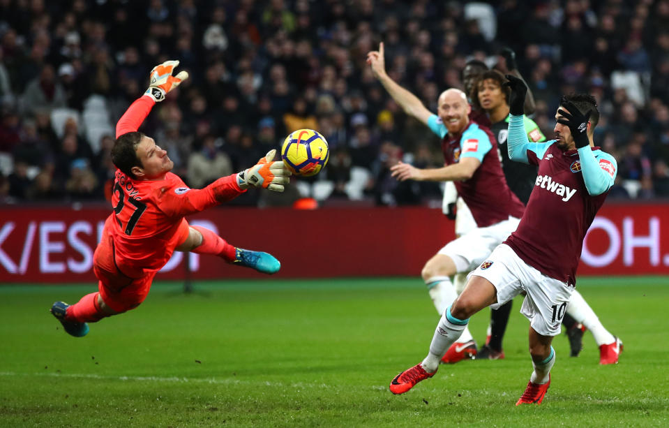 The best save Asmir Begovic made on Saturday, and he made a few.