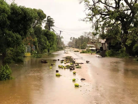 The aftermath of cyclone Gita is seen in Nuku'alofa, Tonga, February 13, 2018 in this picture obtained from social media. Facebook Noazky Langi/via REUTERS