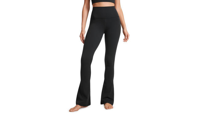Women's Flare Pants Black Yoga Basic Breathable Comfortable Top