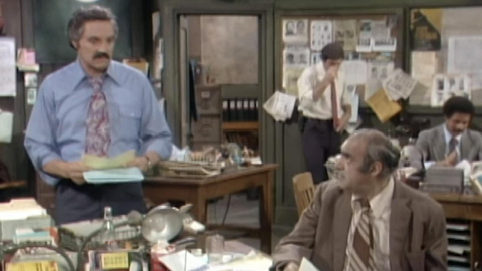 Hal Linden and Abe Vigoda on Barney Miller