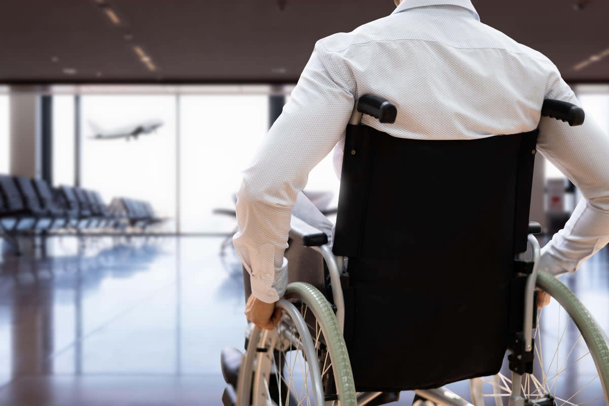The CEO of Frontier Airlines, Barry Biffle, wants a crackdown on ‘imposters’ using wheelchairs on flights when they don’t need them  ((Andriy Popov/Alamy Stock Photo/PA))
