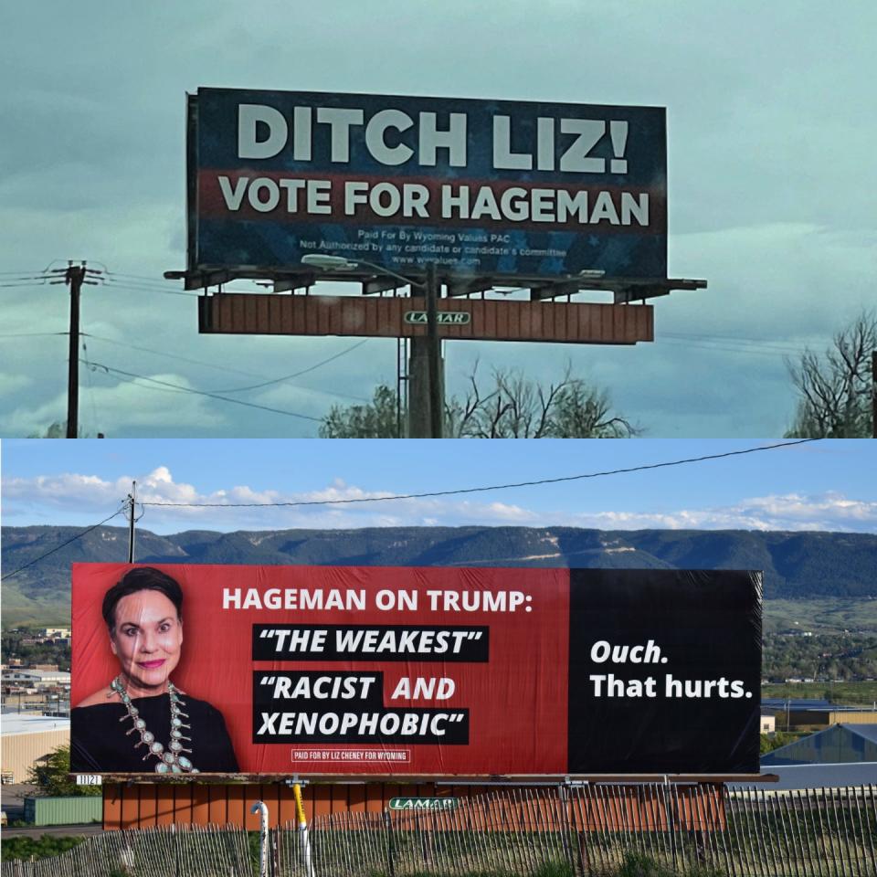 Campaign billboards Casper, Wyoming