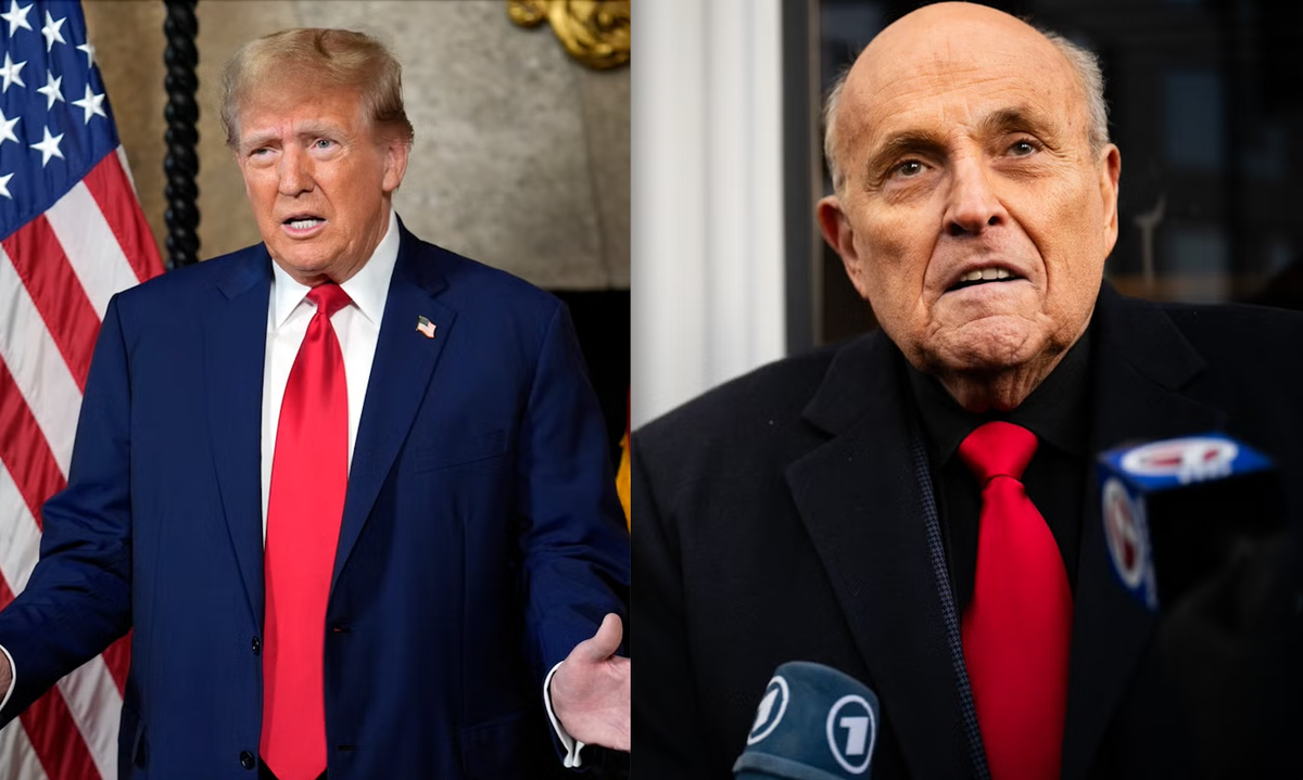 Donald Trump and Rudy Giuliani (AP / Getty)