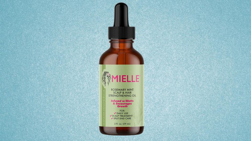 A little of this hair-strengthening oil goes a long way. 