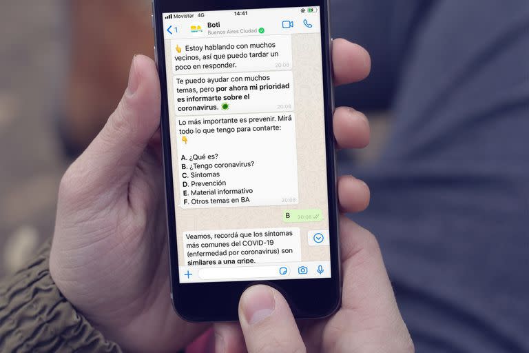 El servicio de respuestas automáticas desarrollado por el gobierno de Buenos Aires fue destacado por el responsable de WhatsApp tras alcanzar su récord de conversaciones en abril