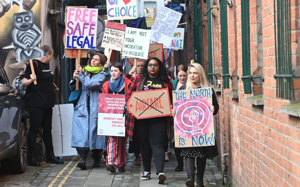 Alliance for Choice hold a press conference at the Black Box in Belfast on Monday.  - Colm Lenaghan/Pacemaker Press