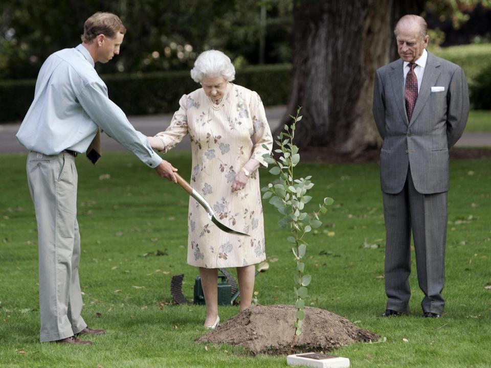 Prince Philip and the Queen during a visit to Australia.