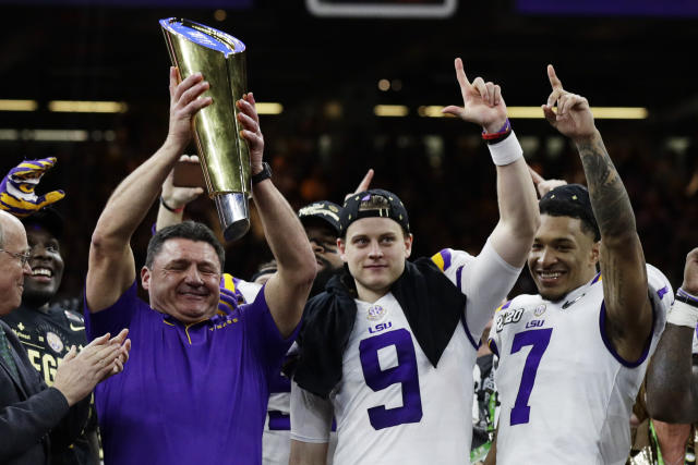 Cajun crowning: LSU, historic Burrow overwhelm Clemson