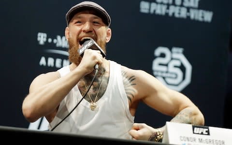 Scenes of utter mayhem here in Sin City as the biggest mixed martial arts event in history ended in a mass brawl between the teams of the two headline contenders, combat sports star Conor McGregor, of Ireland, and Dagestan's Khabib Nurmagomedov, who retained his Ultimate Fighting Championship lightweight crown by submitting his rival in the fourth round.